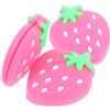 Amosfun 3pcs Racchetta Da Tennis Ammortizzatore In Silicone Miniatura | Ornamento rosa carino, facile da installare, supporto di stabilità e riduzione delle vibrazioni per gli amanti del tennis