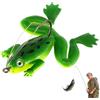 Generico Frog Lures - Soft Weedless Hollow Body Artificial Floating Frog Lure | Frog Lifelike Bait Top Water Frogs Bass Fishing Soft Weedless Hollow Body Artificial Floating
