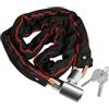 Asyduey Lucchetto per Bicicletta Allungato e Ingrossato con Catena Antifurto, Portatile per Veicoli Elettrici, Lucchetto A Catena per Mountain Bike.