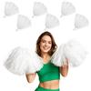 POPETPOP 12 pompon bianchi da cheerleading, pratici pompon per danza, feste ed eventi sportivi