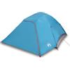 Generic Tenda da campeggio Igloo per 4 persone, impermeabile, grigio, con tettuccio