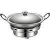 Generisch Pentola in acciaio inox portatile con bruciatore per liquidi | Pentole in acciaio inox per liquidi con coperchio, per casa, esterni, cucina, hotel, campeggio, picnic, pesca