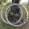 KUNYOS Cerchi per Bici da Strada 700C, 30/40 Mm, in Lega di Alluminio (Anteriore E Posteriore), 16/21 Fori, C/V/Freno A Pattino, Mozzo A Sgancio Rapido, Cassetta HG A 7/8/9/10/11/12 velocità
