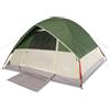 Generic Tenda da campeggio Igloo per 2 persone, impermeabile, arancione, con porta