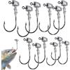 Zqkimzi Ami da Esca al Riccio di Mare Kit da Pesca 12 Pezzi di Accessori, Piombi e | ami da pesca per spigola, pesce gatto, trota, crappie, salmone e in acqua salata e mare