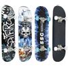 generic Skateboard Completo per Principianti, Skateboard Bambini, Giovani e Adulti, in Legno in 7 Strati d'Acero Concavo Double Kick, Cuscinetti Abec-7,79,5 * 20 * 13 cm