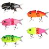 Générique Esche scorrevoli per la pesca del Black-Bass Ami in acciaio al carbonio, | Glide - Esca antiruggine, in PVC articolata con coda di pesce gatto dorato