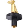 Domary Tappo di Scarico a Compressione in Ottone con Guarnizione in | Hardware Marino per Poppa, Vasca del Vivo, Lavello, Vasca del Vivo, Chiusura a Rotazione in Acciaio Inossidabile 304