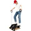 Duoruameng Twist Stepper - Dispositivo fitness con display LCD e corda di trazione | 5 livelli di resistenza, 39 × 16,8 cm, pedali antiscivolo per allenamento a casa