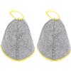 Domary Cappello Sauna in Feltro di Lana con Isolamento Termico, Cuffia | Materiale in Lana Assorbente, Previene il Surriscaldamento della Testa, Adatto per Bagni Turchi e Spa