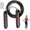 Generico Weighted Steel Wire Jump Rope - Adjustable Bearing Speed Rope | 9.19 Feet Adjustable Length | Jump Ropes For Fitness Removable Speed Rope | Sturdy Steel Wire & Foam Handle For Home, Gym