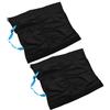 GATHINESS Ghette da Escursionismo Impermeabili e Traspiranti, Protezione | Nylon Taslon 70d Resistente, Circonferenza Superiore 30-44cm e Inferiore 33-46cm, Nero