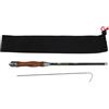 Helilyco Canna da pesca telescopica ultraleggera da 2,7 m, con struttura in fibra di carbonio, per pesca d'acqua dolce, compatta, lunghezza chiusa 28 cm