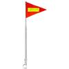 Générique Flag For Bike - Tear-Resistant Waterproof Retractable Pennant, Waterproof T | High Visibility Reflective Bike Flag for Wheelchair Golf Cart Scooter Adult Kids