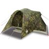 Generic Tenda da campeggio familiare Igloo 6 persone impermeabile blu poliestere