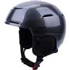 Milageto Casco con Paraorecchie Rimovibili | Calotta Rigida Stampata, Casco da sc Paraorecchie Rimovibili, Imbottito, per Sport Invernali, Adulti, Grigio