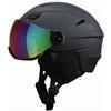 rockible Casco da Visiera Anti-Impatto | Costruzione in-Fusione, Casco da Neve con Visiera Integrata, Traspirante, per Snowboard, Sport Invernali,