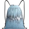 Zelinge Sacca da palestra con coulisse, Inchiostro Foxs Blu, S (14 x 16.9 | Borsa a tracolla per sport, nuoto, yoga