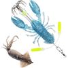 Genérico Esca jig realistica con amo | Esche per la pesca di spigola, per pesca verticale, traina, lancio in mare, fiume, torrente, acque marine e campeggio
