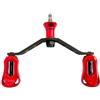BildeeMait Mulinello da pesca Maniglia a bilanciere rosso mano sinistra Officina Uso | 1 x mulinello da pesca doppio bilanciere maniglia per Shimano per Luvias- per Stradic- Spinner mulinello da pesca doppio