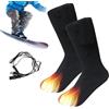 Generisch Calzini riscaldati elettrici, lavabili, isolamento termico uniforme | Calzini riscaldanti lavabili per sci, snowboard, sport all'aria aperta, attività a casa, in viaggio con gli amici