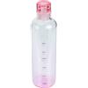 HEMOTON Borraccia in Vetro Borosilicato 500ml con Scala Rosa per Sport | Grande Capacità, Tenuta Sicura, Vetro Trasparente, Resistente Agli Urti, Facile da Lavare, per Escursioni