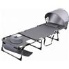 Generic Sdraio Pieghevole Extra Large | Lettino Reclinabile con Cuscino a U, Ergonomico, Lettino da Giardino Pieghevole, per Piscina