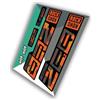 Ride Decals Kit Decalcomania RockShox Zeb Ultimate | Fire Camo | 2021
