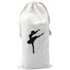 USHOBE Pointe Shoes Ballet Bag Beige Stampa Elegante e Chiusura a Coulisse Organizer Portatile per Scarpette e Accessori da Danza per Bambine