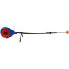 ifundom Canna da Pesca per Ghiaccio in Acciaio Inox Blu, Manico EVA Antiscivolo | Piegatura e Ritorno, Formato Compatto e Robusto, Strumento Pratico per Pesca Invernale All'aperto