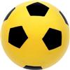 CUCUBA Soft Football Pallone Calcio in Spugna Morbida Leggero Diametro 18,5cm Colore Giallo Nero
