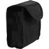 JUMPLAWN Borsa da Golf Mini Clip, Chiusura a Strappo, Nera | Tessuto Oxford Leggero, Formato Compatto, per Scorecard e Matita, Uso su Campo e Gara