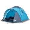 Generic Tenda da campeggio Igloo 3 persone apertura rapida blu poliestere PU