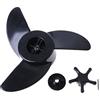QASULER Motore Elettrico fuoribordo con eliche for Barche a Motore a 3 Pale, for Haibo ET34 ET44 ET54
