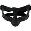 WheatThrive Maschera per il viso in fibra di carbonio, protezione per il naso da basket, scudo sportivo protettivo, design traspirante anti-collisione, vestibilità regolabile per calcio