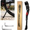 Duzapku Cavalletto laterale universale per bicicletta da 24-29 pollici | Cavalletto centrale in alluminio stabile, adatto per MTB, bici da strada, bici da città, e-bike, accessorio antiscivolo per