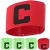 EXCEART 5 Pezzi Bracciale da Capitano Calcio in Poliestere | Identificazione Chiara della Squadra, Design Leggero, Cambio Rapido del Bracciale, Uso Versatile per Sport Diversi