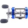 harayaa Mulinello da Pesca Rotondo con Corpo Metallico Compatto Bobina di Linea Stabile di Recupero Doppia Bilanciata Adatto per Lanci da Barca Fiumi, Color to 4, Style to 4