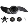 QASULER Motore Elettrico fuoribordo con eliche for Barche a Motore durevoli a 2 Pale, for Haibo ET34L
