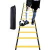 Keqaoe portatile per esercizi per i piedi | Scala per agilità da 6 m, 12 pioli, per pallavolo, basket, tennis, boxe