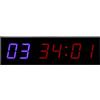 Domary Cronometro LED da Palestra a 6 Bit con Telecomando | Pannello in PVC, Display da 1,8 Pollici, Timer Intervallo Conto Alla Rovescia, Montabile a Parete, per Allenamento Fitness