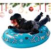 Generico Slittino Gonfiabile da Neve Slittino con Maniglie e Design Renna | Snow Tube Outdoor da Slittare sulla Neve per Giochi all'aperto in Spiaggia Sport Inverno Natale Famiglia e Adulti