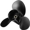 QASULER Elica fuoribordo for Barche in Alluminio 9X10 1/2 8 Denti scanalati elica a 3 Pale 6-15HP 48-828158A12