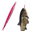 Generisch Jig - Esca da pesca in metallo luminoso, realistica, affondante | Esca artificiale per ruscelli, laghi, fiumi, zone costiere e riservazioni, recuperazione rapida e traino lento