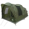 Generic Tenda da campeggio a tunnel, verde oliva, 400 x 260 x 200 cm, poliestere e acciaio