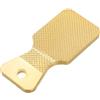 ULTECHNOVO Scuffer per Stecca da Biliardo in Alluminio Giallo, Ventaglio | Lavorazione Semplice, Aumenta L'attrito, Finitura Antiscivolo, per Manutenzione della Punta e Accessori Biliardo
