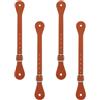 VOSAREA 4 Pezzi Cinghie per Speroni Western Regolabili in Pelle PU Marrone | Sostituzione Facile, Vestibilità Regolabile, Uso Equestre, per Stivali da Cowgirl e Equitazione