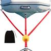 Xuqiserry di Traino per Barche Aggancio nautico a lunghezza regolabile | con Galleggiante, Fibbia , Anello Rotondo e Corda da Sci Nautico per Pontoni, Gonfiabili, Kayak, Surf e Sci