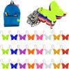 FLEXNOVA 24 ciondoli catarifrangenti per bambini, a forma di farfalla, per regali di compleanno per bambini, 5, 6, 7, 8 anni, stelle luminose per zaino, portachiavi