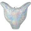 Wswqop Borsa con Tasca Interna Olografica, 15 Pollici, Argento, Argento con Effetto Squame Iridescenti, Prima Versione